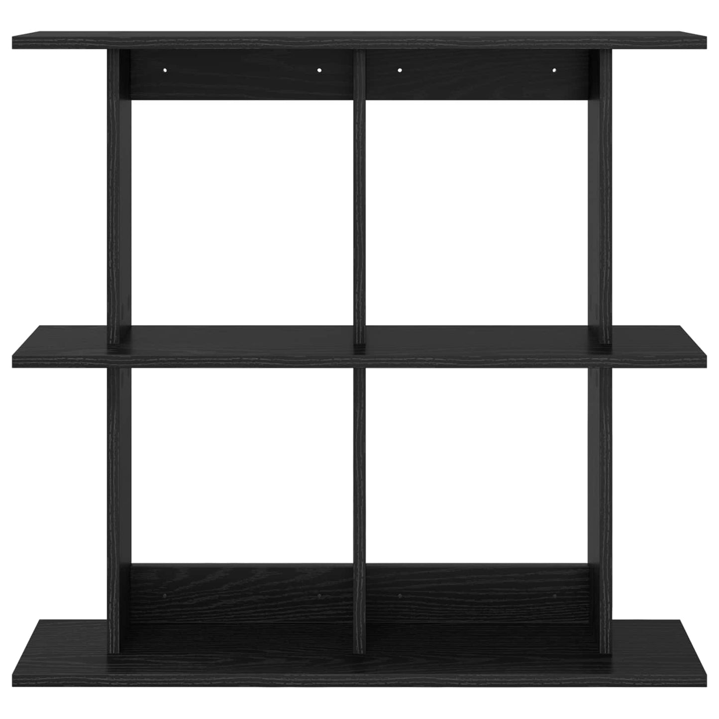 Wandplank Muurmontage Zwart 80 x 20 x 75 cm Bewerkt hout