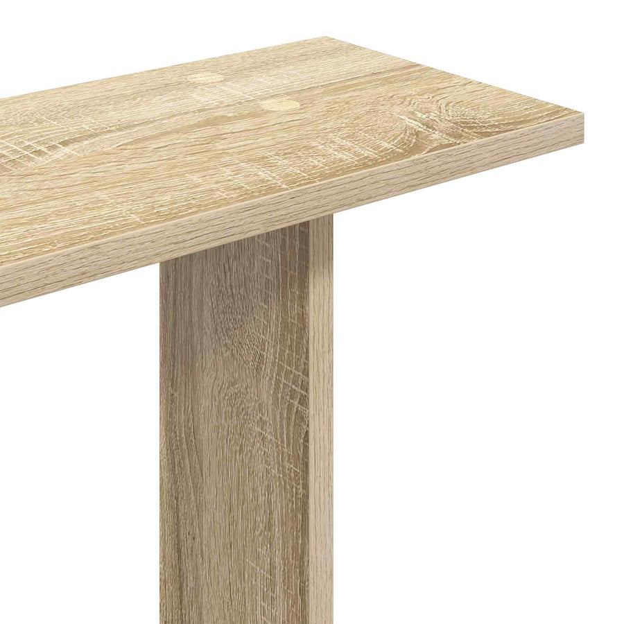 Wandplank Muurmontage Bruin 80 x 20 x 75 cm Bewerkt hout