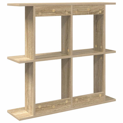 Wandplank Muurmontage Bruin 80 x 20 x 75 cm Bewerkt hout