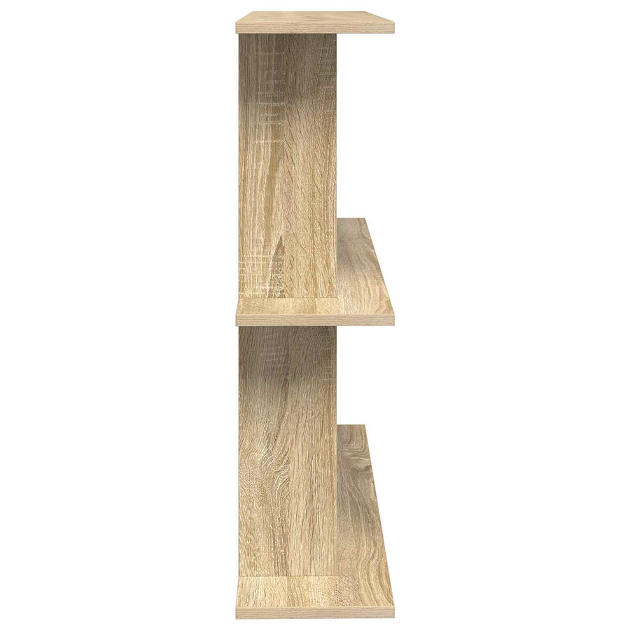Wandplank Muurmontage Bruin 80 x 20 x 75 cm Bewerkt hout