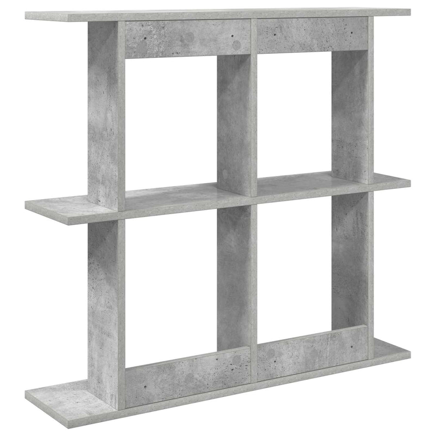 Wandplank Muurmontage Grijs 80 x 20 x 75 cm Bewerkt hout