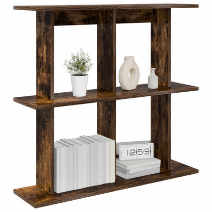 Wandplank Muurmontage Bruin 80 x 20 x 75 cm Bewerkt hout