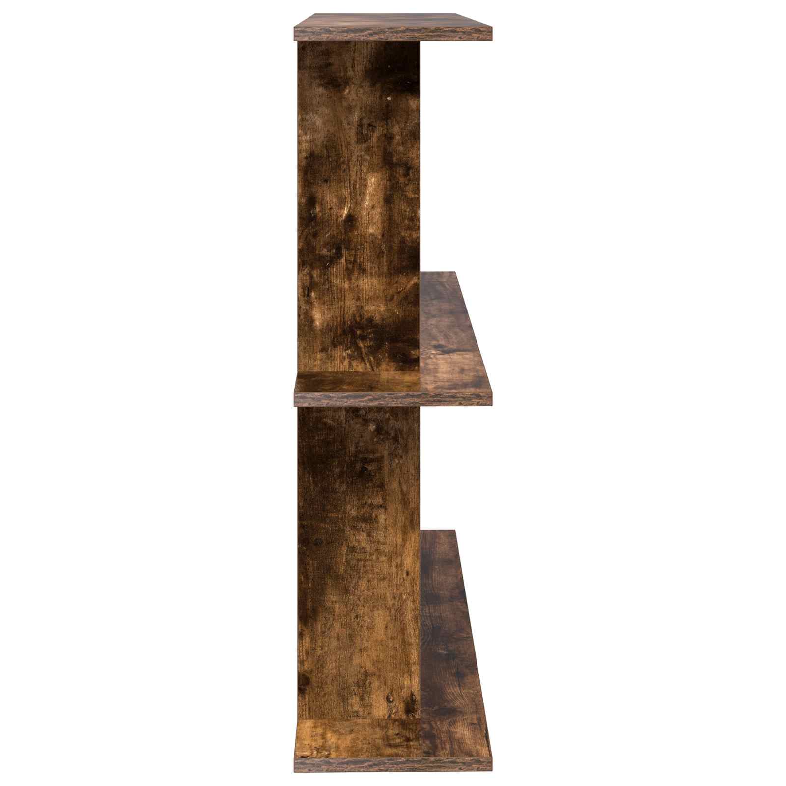 Wandplank Muurmontage Bruin 80 x 20 x 75 cm Bewerkt hout