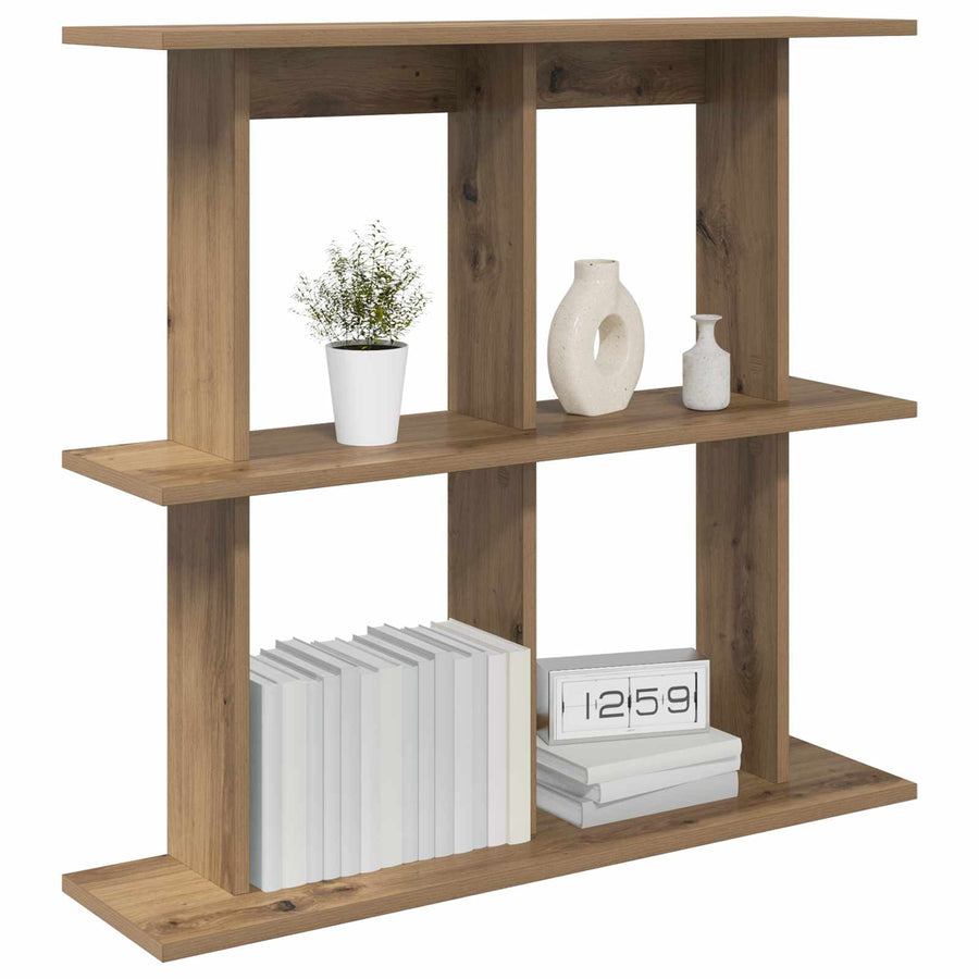 Wandplank Muurmontage Bruin 80 x 20 x 75 cm Bewerkt hout
