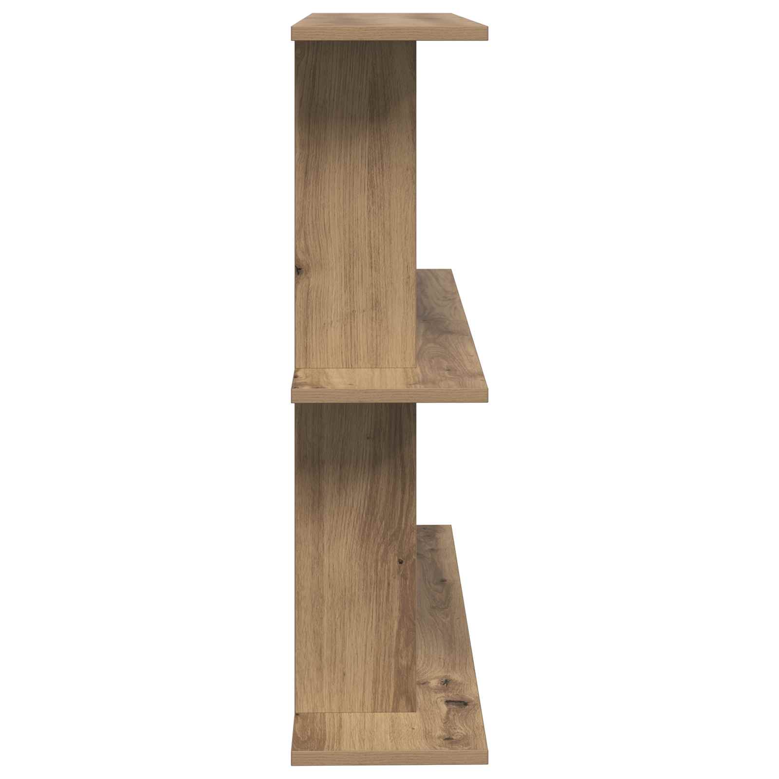 Wandplank Muurmontage Bruin 80 x 20 x 75 cm Bewerkt hout