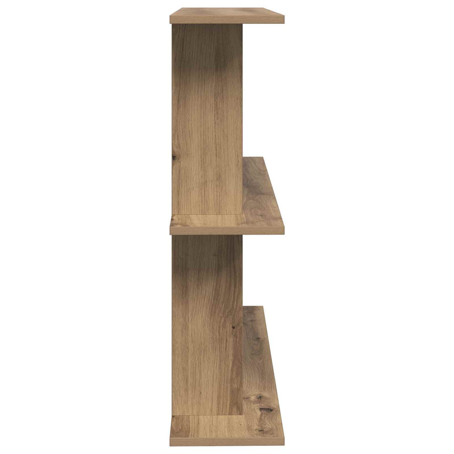 Wandplank Muurmontage Bruin 80 x 20 x 75 cm Bewerkt hout