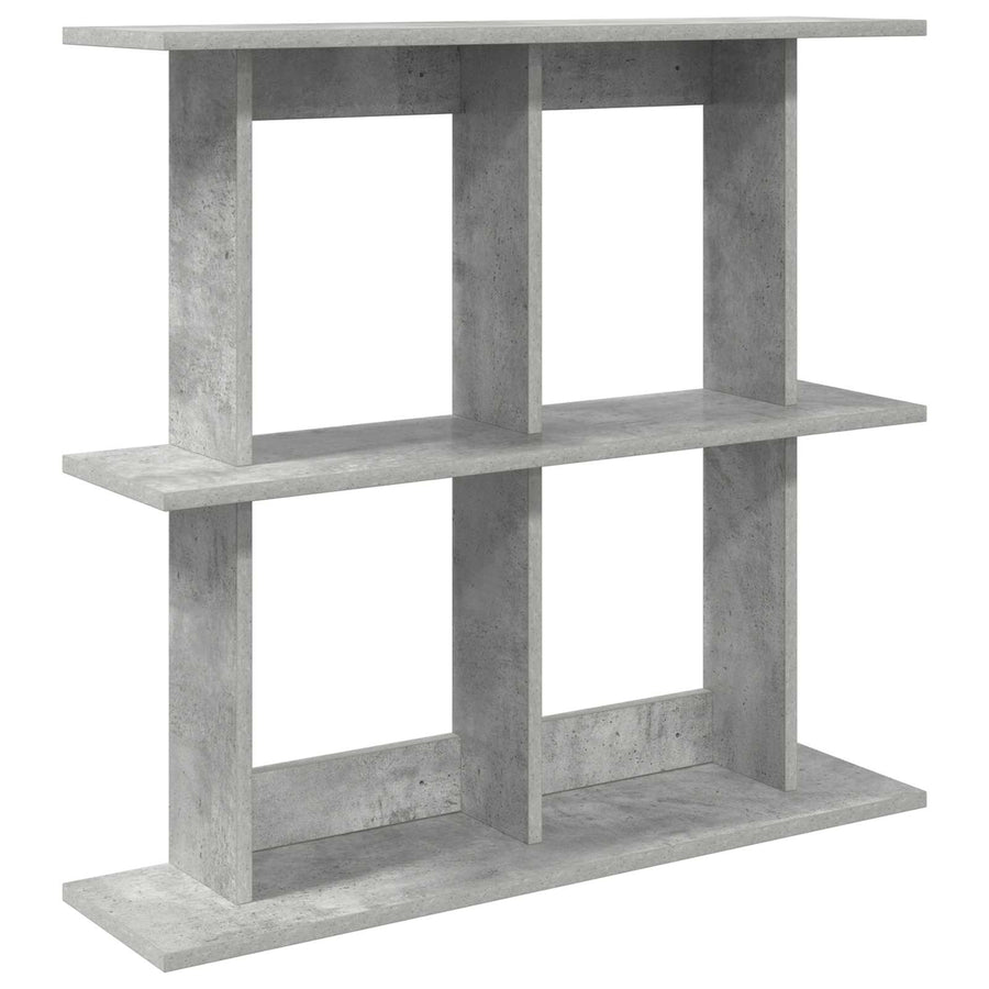 Wandplank Muurmontage Grijs 100 x 20 x 75 cm Bewerkt hout