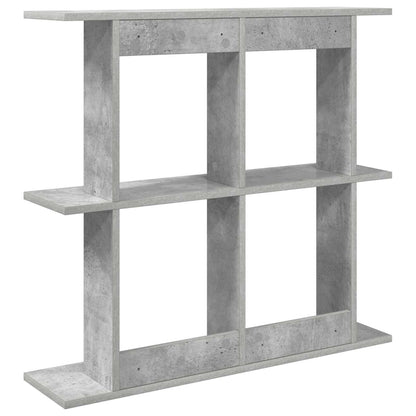 Wandplank Muurmontage Grijs 100 x 20 x 75 cm Bewerkt hout