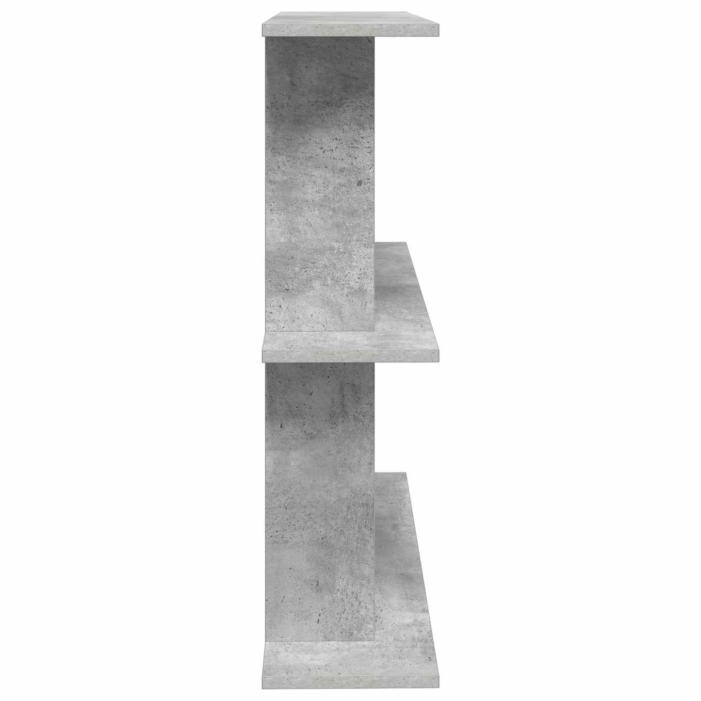 Wandplank Muurmontage Grijs 100 x 20 x 75 cm Bewerkt hout