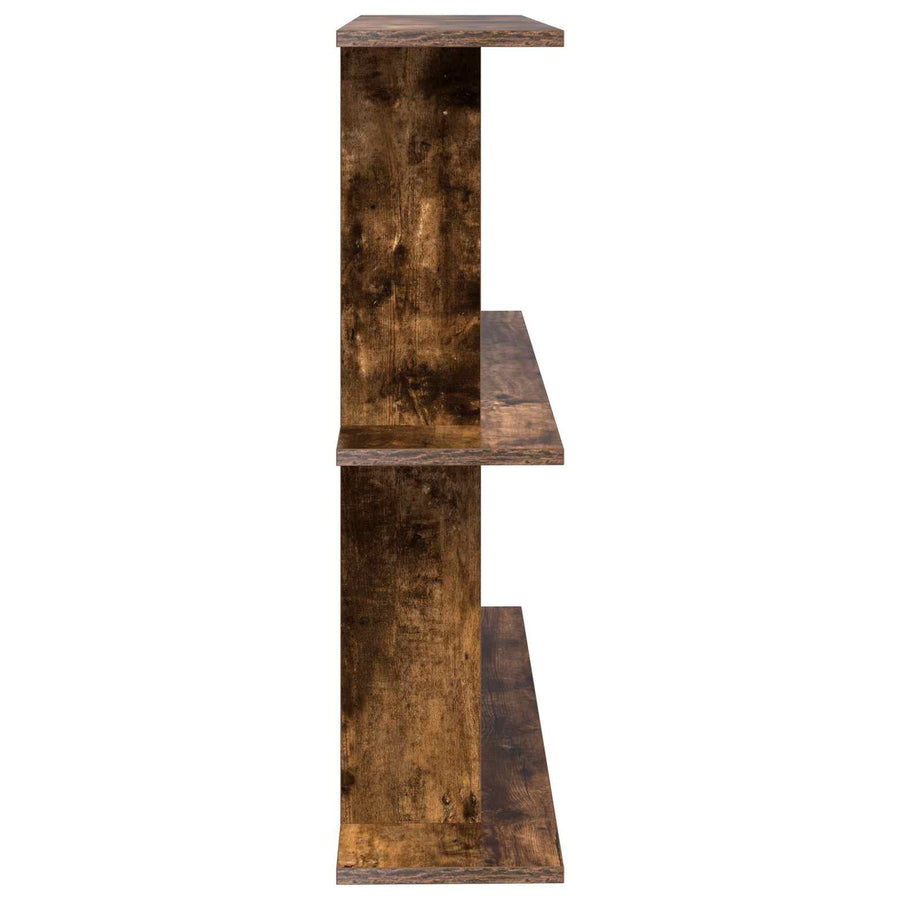 Wandplank Muurmontage Bruin 100 x 20 x 75 cm Bewerkt hout