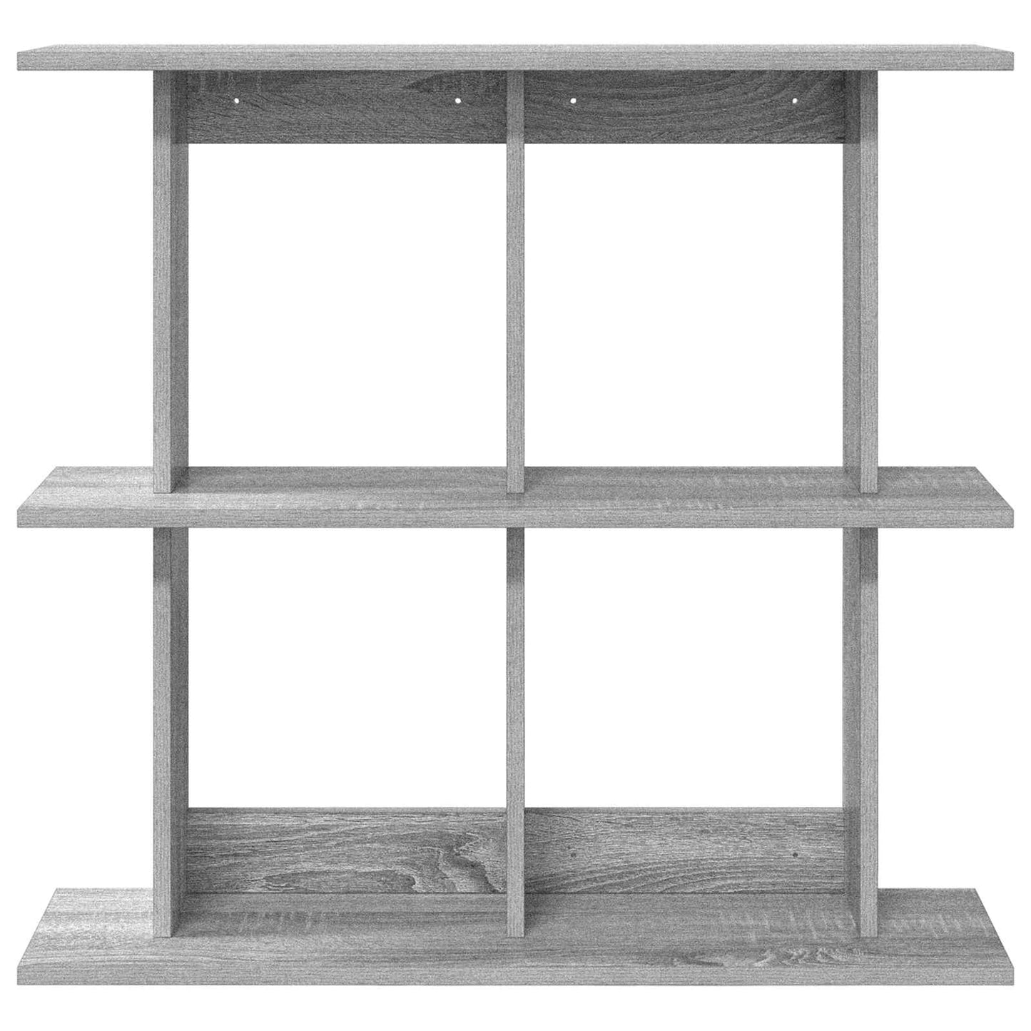 Wandplank Muurmontage Grijs 100 x 20 x 75 cm Bewerkt hout