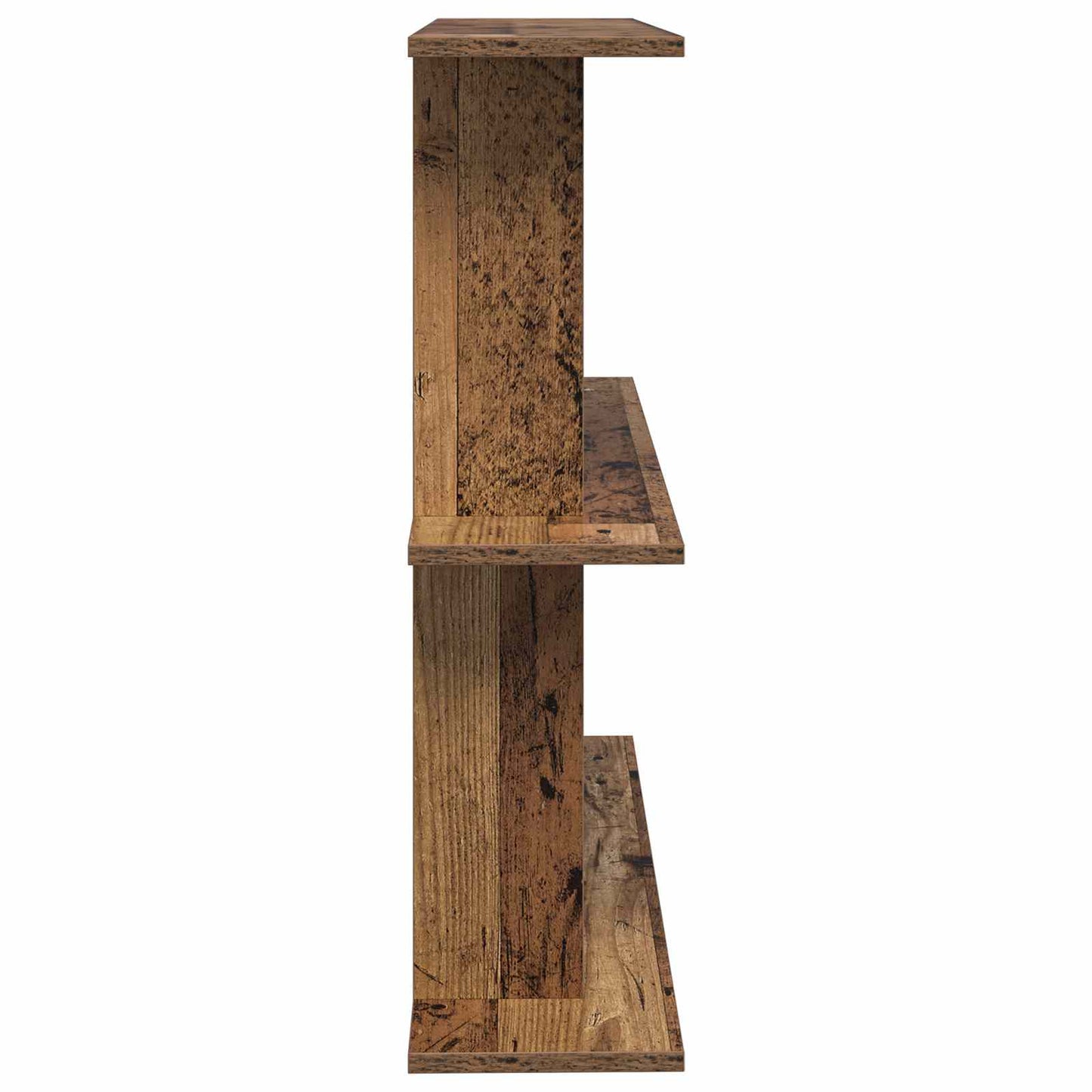 Wandplank Muurmontage Bruin 100 x 20 x 75 cm Bewerkt hout