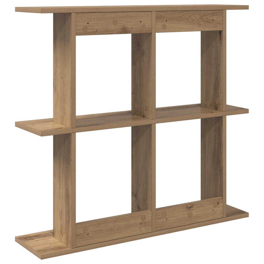 Wandplank Muurmontage Bruin 100 x 20 x 75 cm Bewerkt hout