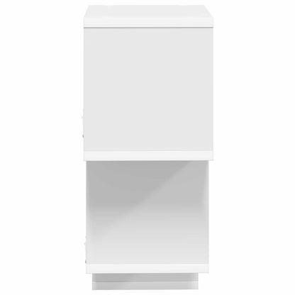 Drijvende plank Muurmontage Wit 87 x 20 x 55 cm Bewerkt hout
