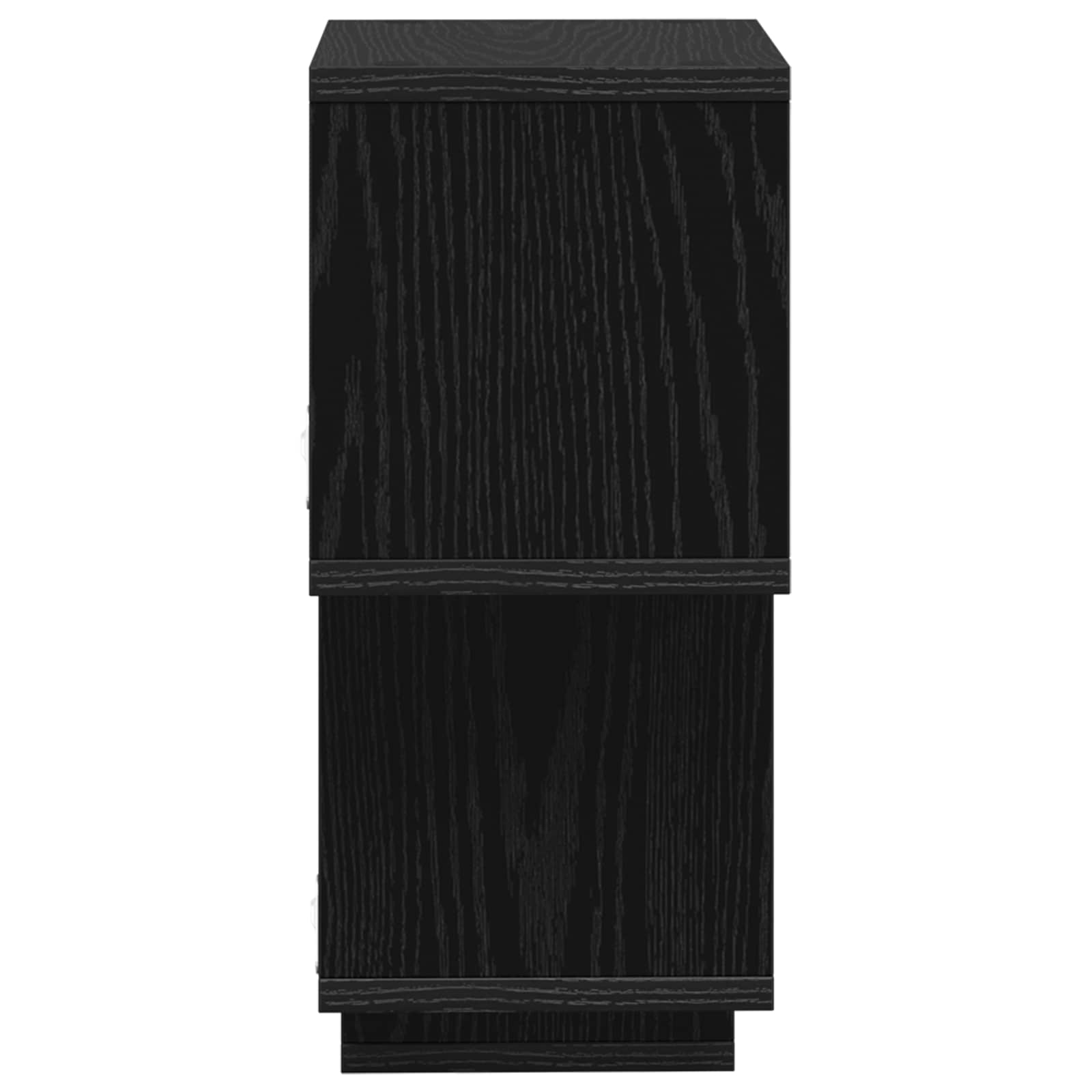 Drijvende plank Muurmontage Zwart 87 x 20 x 55 cm Bewerkt hout