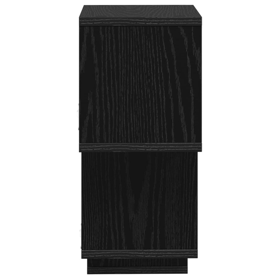 Drijvende plank Muurmontage Zwart 87 x 20 x 55 cm Bewerkt hout