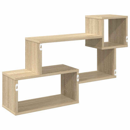 Drijvende plank Muurmontage Bruin 87 x 20 x 55 cm Bewerkt hout