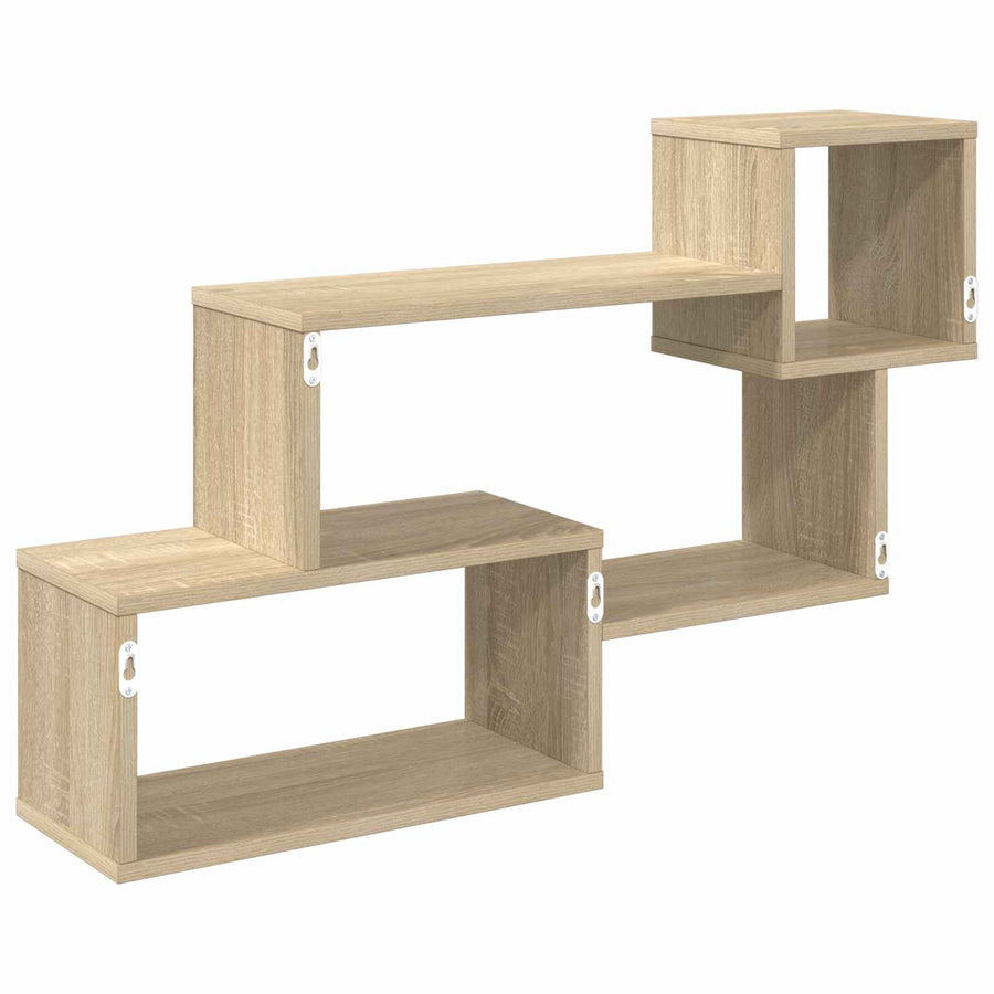 Drijvende plank Muurmontage Bruin 87 x 20 x 55 cm Bewerkt hout