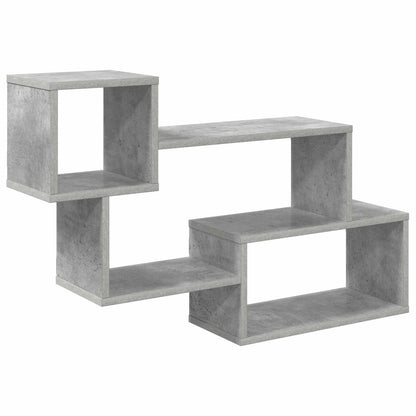Drijvende plank Muurmontage Grijs 87 x 20 x 55 cm Bewerkt hout