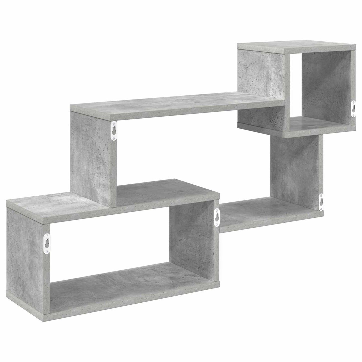 Drijvende plank Muurmontage Grijs 87 x 20 x 55 cm Bewerkt hout