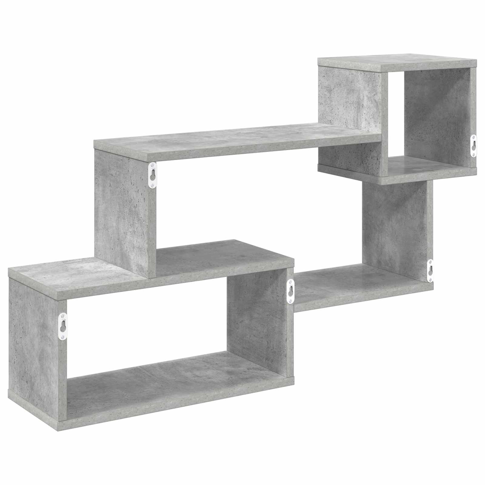 Drijvende plank Muurmontage Grijs 87 x 20 x 55 cm Bewerkt hout