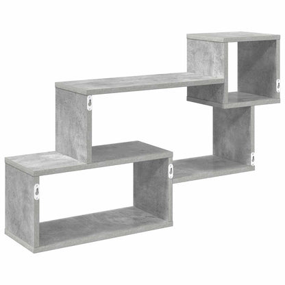 Drijvende plank Muurmontage Grijs 87 x 20 x 55 cm Bewerkt hout