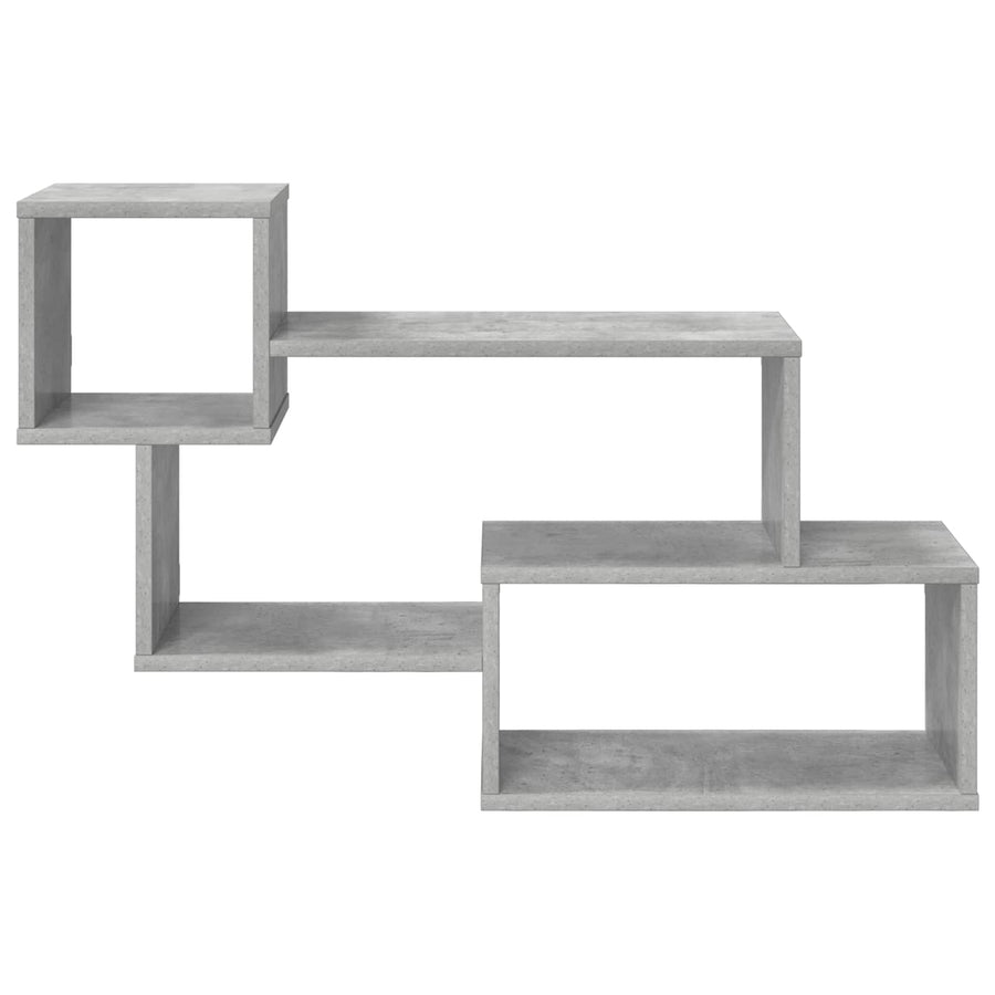 Drijvende plank Muurmontage Grijs 87 x 20 x 55 cm Bewerkt hout