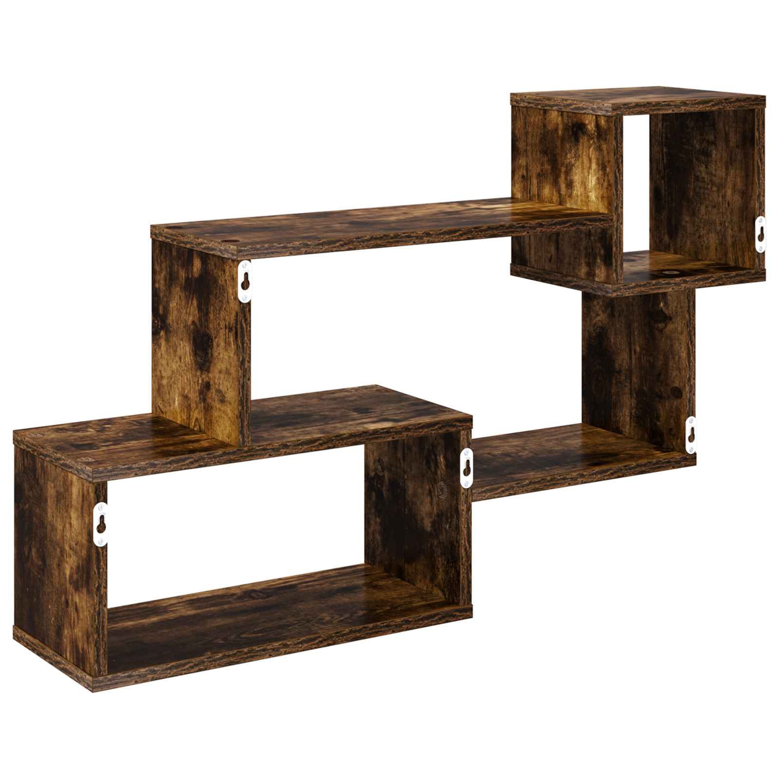 Drijvende plank Muurmontage Bruin 87 x 20 x 55 cm Bewerkt hout