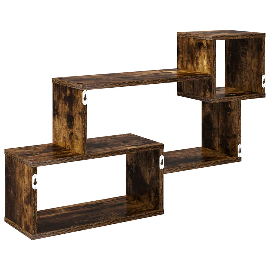 Drijvende plank Muurmontage Bruin 87 x 20 x 55 cm Bewerkt hout