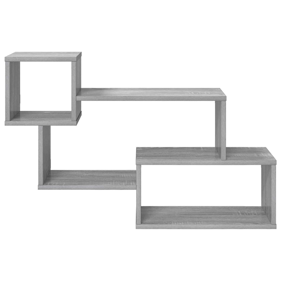 Drijvende plank Muurmontage Grijs 87 x 20 x 55 cm Bewerkt hout