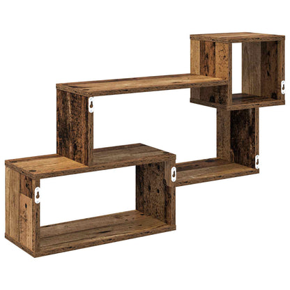 Drijvende plank Muurmontage Bruin 87 x 20 x 55 cm Bewerkt hout