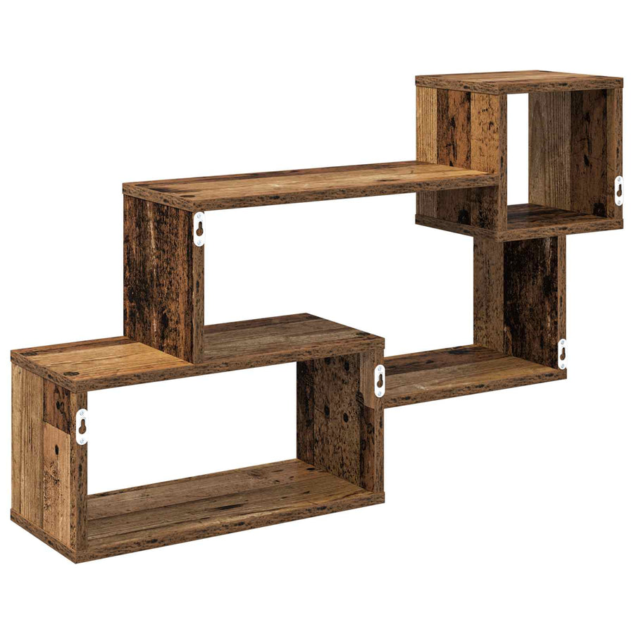 Drijvende plank Muurmontage Bruin 87 x 20 x 55 cm Bewerkt hout