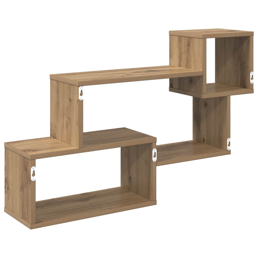 Drijvende plank Muurmontage Bruin 87 x 20 x 55 cm Bewerkt hout