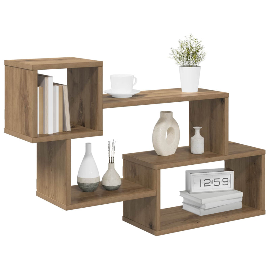 Drijvende plank Muurmontage Bruin 87 x 20 x 55 cm Bewerkt hout