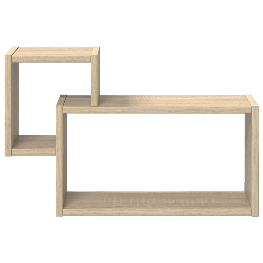 Wandplank Muurmontage Bruin 55 x 15 x 35 cm Bewerkt hout
