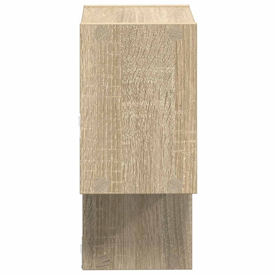 Wandplank Muurmontage Bruin 55 x 15 x 35 cm Bewerkt hout