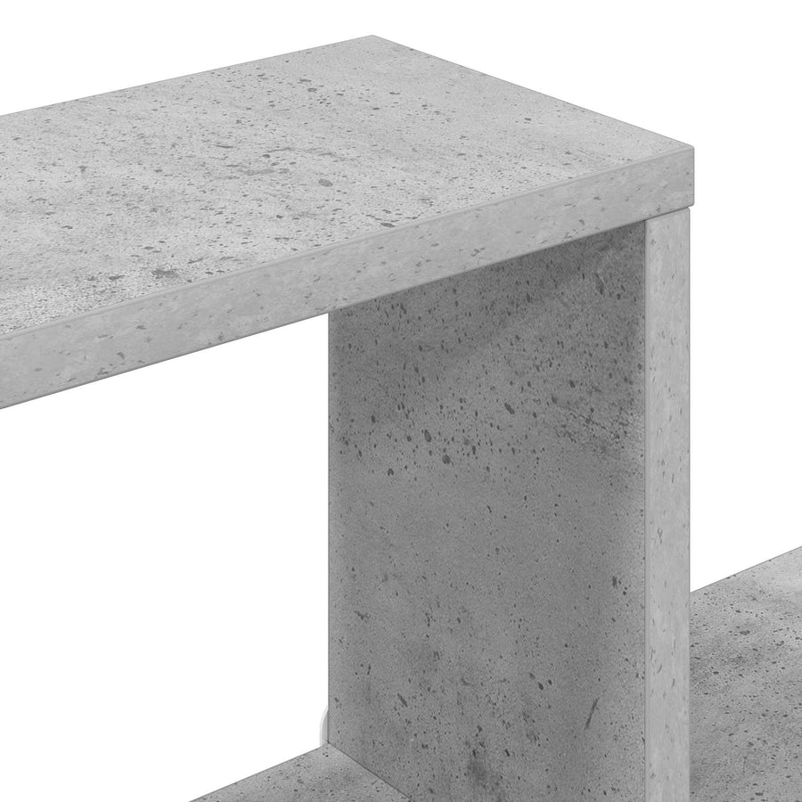 Wandplank Muurmontage Grijs 55 x 15 x 35 cm Bewerkt hout