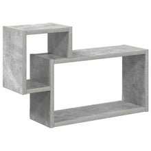 Wandplank Muurmontage Grijs 55 x 15 x 35 cm Bewerkt hout