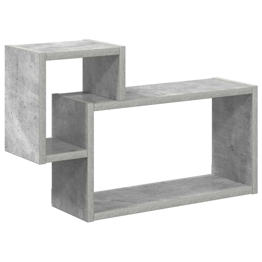 Wandplank Muurmontage Grijs 55 x 15 x 35 cm Bewerkt hout
