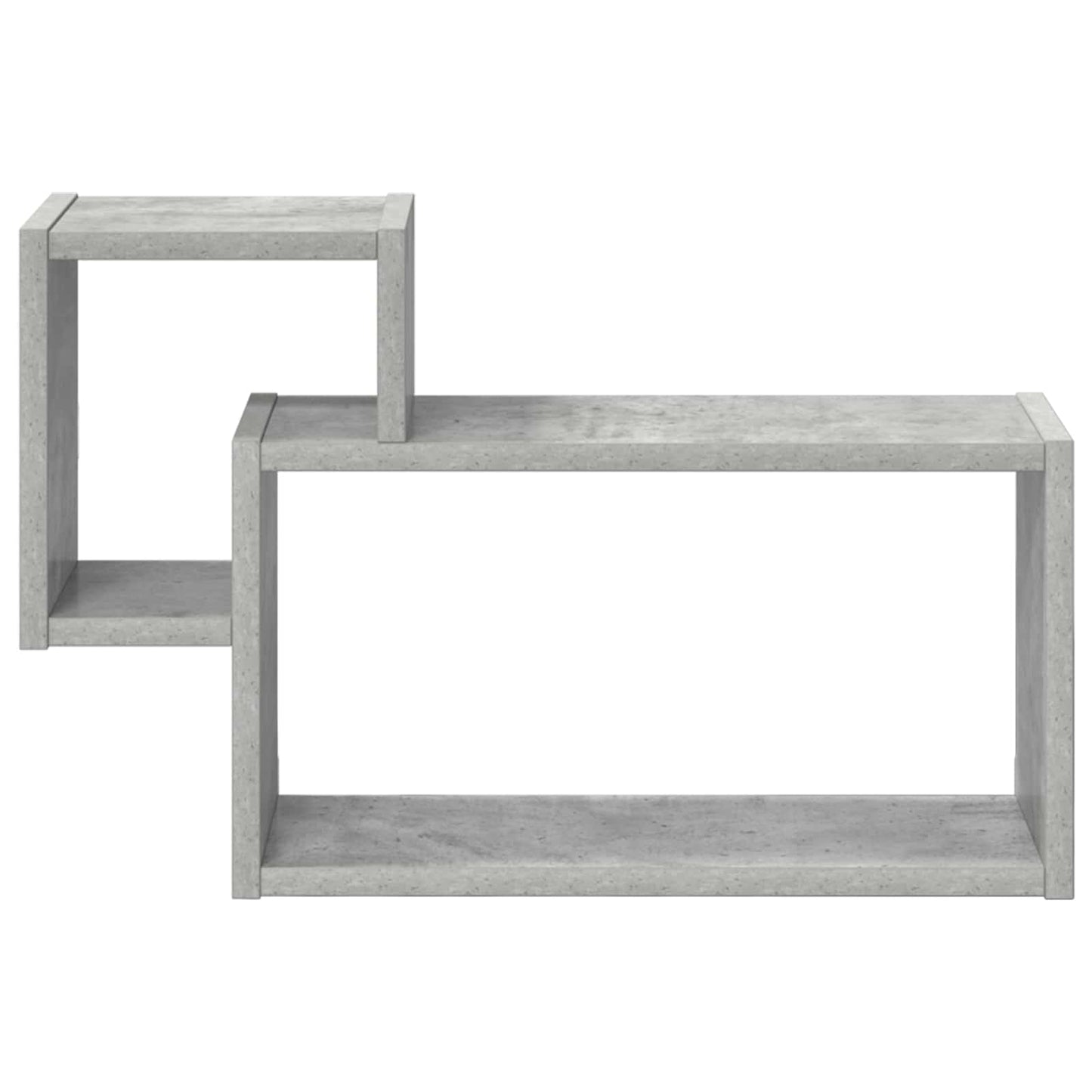 Wandplank Muurmontage Grijs 55 x 15 x 35 cm Bewerkt hout