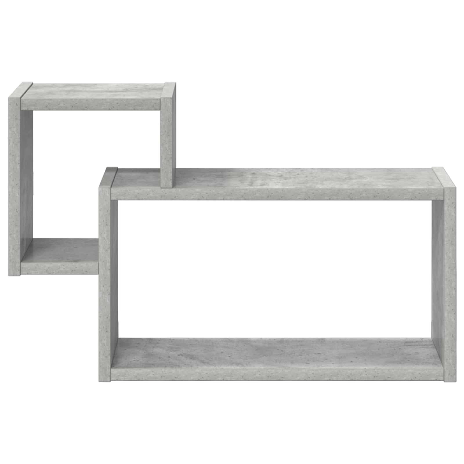 Wandplank Muurmontage Grijs 55 x 15 x 35 cm Bewerkt hout