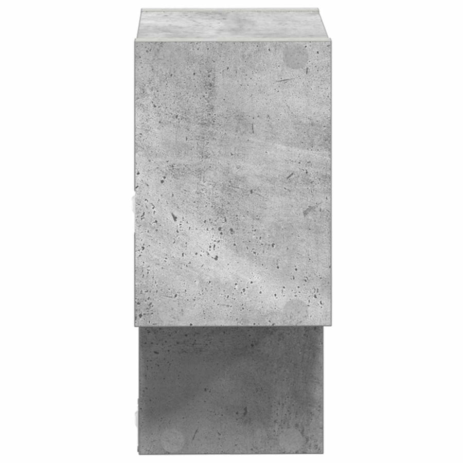 Wandplank Muurmontage Grijs 55 x 15 x 35 cm Bewerkt hout