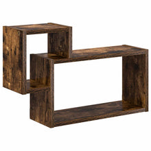 Wandplank Muurmontage Bruin 55 x 15 x 35 cm Bewerkt hout