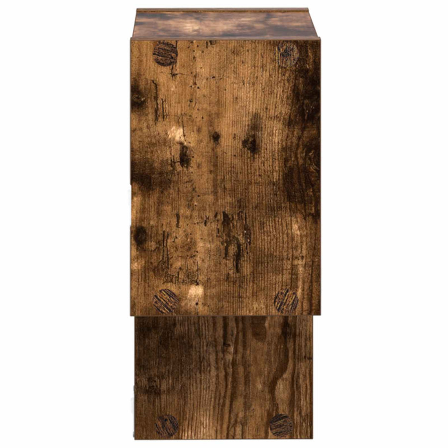 Wandplank Muurmontage Bruin 55 x 15 x 35 cm Bewerkt hout