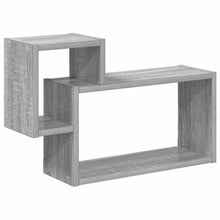 Wandplank Muurmontage Grijs 55 x 15 x 35 cm Bewerkt hout
