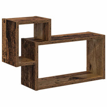 Wandplank Muurmontage Bruin 55 x 15 x 35 cm Bewerkt hout