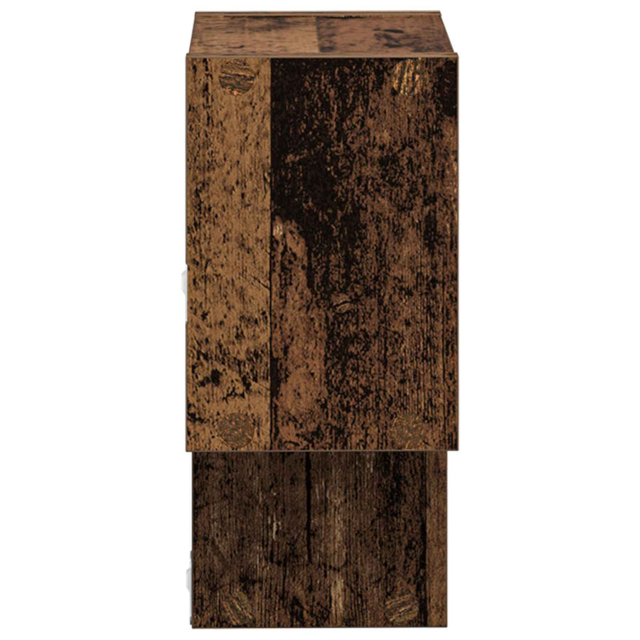 Wandplank Muurmontage Bruin 55 x 15 x 35 cm Bewerkt hout