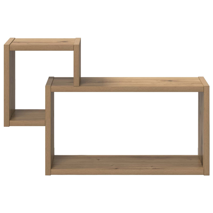 Wandplank Muurmontage Bruin 55 x 15 x 35 cm Bewerkt hout