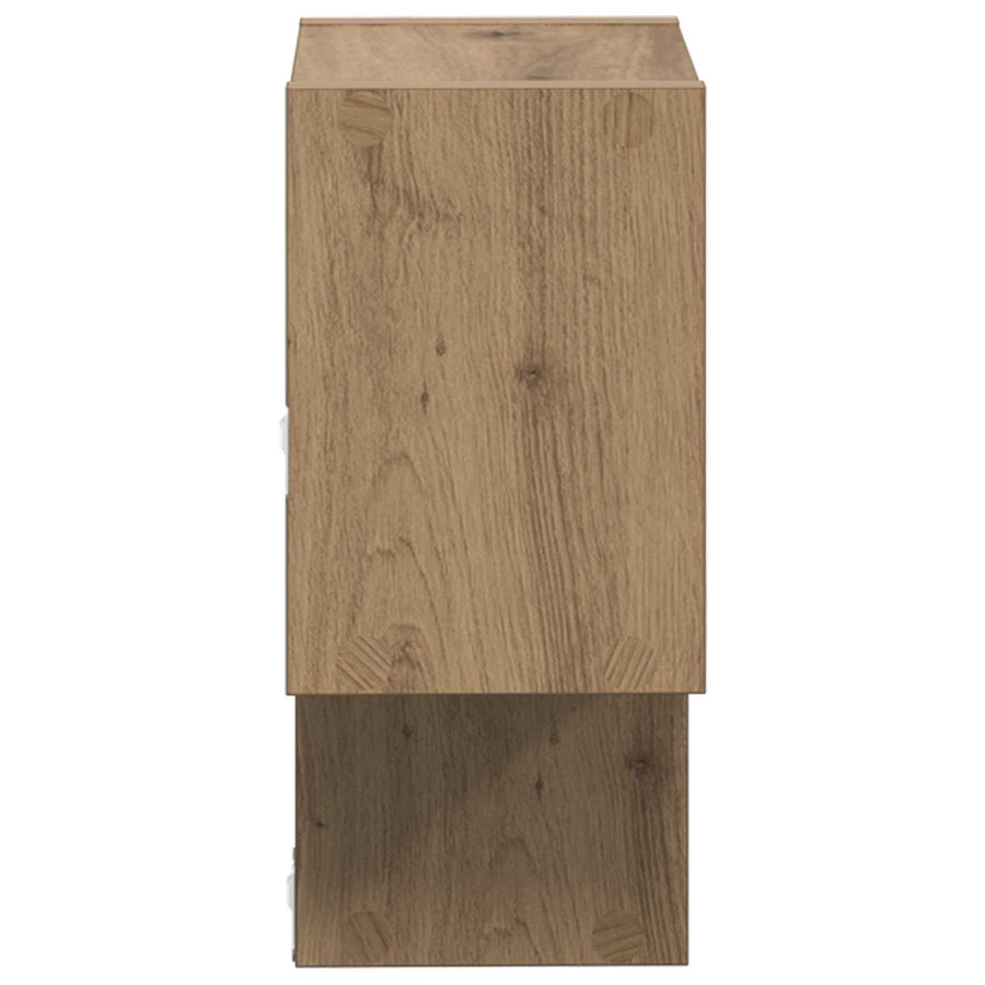 Wandplank Muurmontage Bruin 55 x 15 x 35 cm Bewerkt hout
