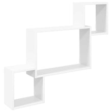 Wandplank Muurmontage Wit 91,5 x 15 x 76 cm Bewerkt hout